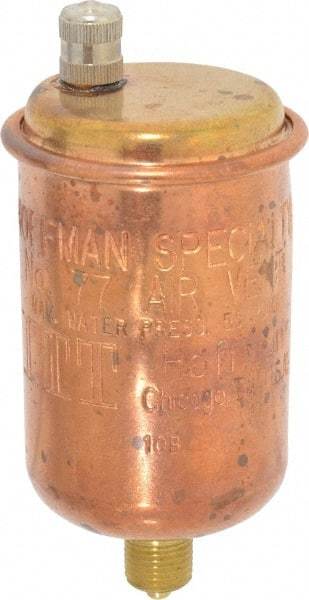 Hoffman Speciality - 1/8" Inlet, 1/8" Outlet, 50 Max psi, Brass Stamping Water Vent - 240°F Max - Eagle Tool & Supply