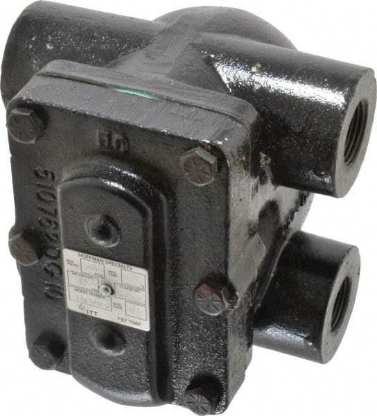 Hoffman Speciality - 3/4 Female" Pipe, Cast Iron Float & Thermostatic Steam Trap - 15 Max psi - Eagle Tool & Supply