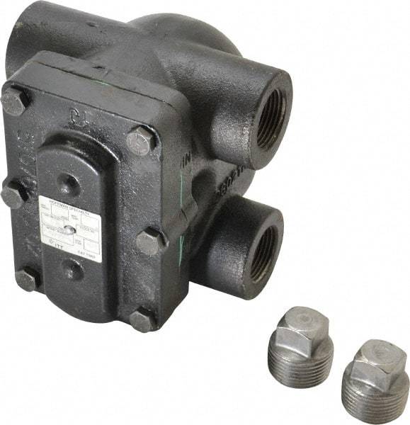 Hoffman Speciality - 1 Female" Pipe, Cast Iron Float & Thermostatic Steam Trap - 15 Max psi - Eagle Tool & Supply