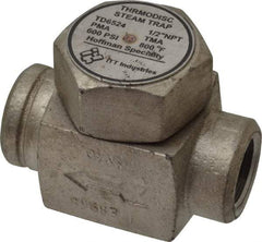 Hoffman Speciality - 1/2 Female" Pipe, Stainless Steel Thermodisc Steam Trap - 600 Max psi - Eagle Tool & Supply
