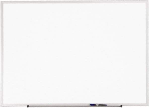 Quartet - 48" High x 72" Wide Erasable Melamine Marker Boards - Anodized Aluminum, 51-1/2" Deep - Eagle Tool & Supply