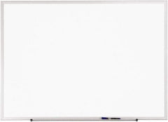 Quartet - 48" High x 72" Wide Erasable Melamine Marker Boards - Anodized Aluminum, 51-1/2" Deep - Eagle Tool & Supply
