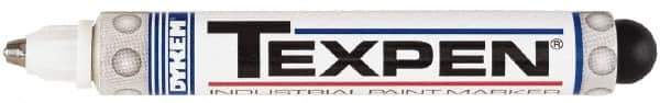 Dykem - White Paint Marker - Medium Tip, Oil Based - Eagle Tool & Supply