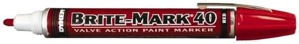 Dykem - Red Oil-Based Paint Marker - Broad Tip, Oil Based - Eagle Tool & Supply