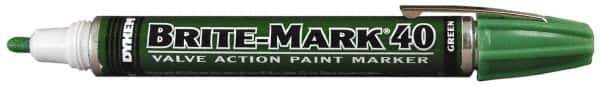 Dykem - Green Oil-Based Paint Marker - Broad Tip, Oil Based - Eagle Tool & Supply