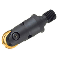 Iscar - 16mm Cut Diam, 9.4mm Max Depth of Cut, Indexable Ball Nose End Mill - 32.6mm Head Length, M08 Modular Connection, CDP D-M Toolholder - Eagle Tool & Supply