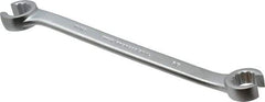 Proto - 5/8 x 11/16", Satin Finish, Open End Flare Nut Wrench - 12 Points, 8-3/4" OAL, Steel, Double End Head - Eagle Tool & Supply