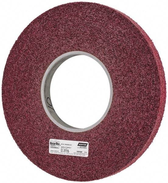 Norton - 12" Diam, 1" Face Width, 5" Center Hole, Medium Grade, Aluminum Oxide Deburring Wheel - Convolute, Density 6 Grade, 3,000 RPM - Eagle Tool & Supply