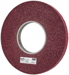 Norton - 12" Diam, 1" Face Width, 5" Center Hole, Medium Grade, Aluminum Oxide Deburring Wheel - Convolute, Density 6 Grade, 3,000 RPM - Eagle Tool & Supply