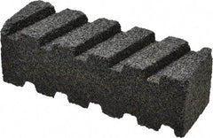 Made in USA - 6" Long x 2" Wide x 2" Thick, Silicon Carbide Sharpening Stone - Fluted Rectangle, 24 Grit, Very Coarse Grade - Eagle Tool & Supply