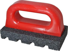 Made in USA - 6" Long x 3" Wide x 1" Thick, Silicon Carbide Sharpening Stone - Fluted Rectangle, 24 Grit, Very Coarse Grade - Eagle Tool & Supply