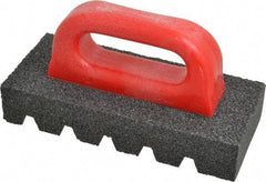 Made in USA - 8" Long x 3-1/2" Wide x 1-1/2" Thick, Silicon Carbide Sharpening Stone - Fluted Rectangle, 24 Grit, Very Coarse Grade - Eagle Tool & Supply