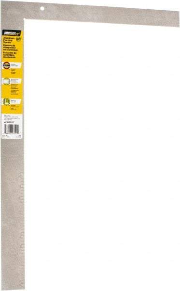 Johnson Level & Tool - 24" Blade Length x 16" Base Length, Anodized Finish, Aluminum Carpenters' Square - 1/8" Graduation, 2" Base Width - Eagle Tool & Supply