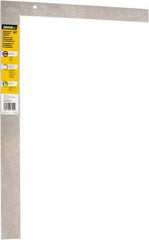 Johnson Level & Tool - 24" Blade Length x 16" Base Length, Anodized Finish, Aluminum Carpenters' Square - 1/8" Graduation, 2" Base Width - Eagle Tool & Supply