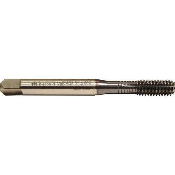 Emuge - 1/4-20 UNC 2BX Bottoming Thread Forming Tap - Cobalt, TiCN Finish, 3.15" OAL, 0.669" Thread Length, Right Hand Thread, Series Druck - Eagle Tool & Supply
