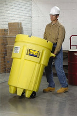 Enpac - Overpack & Salvage Drums Type: Salvage Drum w/Wheels Total Capacity (Gal.): 50.00 - Eagle Tool & Supply