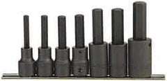 Paramount - 7 Piece 1/2" Drive Inch Impact Hex Bit Socket Set - 1/4 to 5/8" Hex - Eagle Tool & Supply