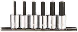Paramount - 6 Piece 3/8" Drive Metric Hex Bit Socket Set - 4 to 10mm Hex - Eagle Tool & Supply