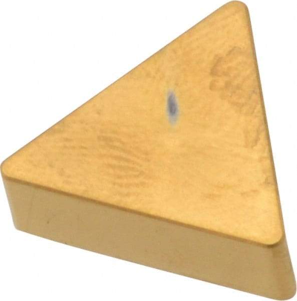 Hertel - TNG332 T00625 Grade HP610CA Ceramic Turning Insert - TiN Finish, 60° Triangle, 3/8" Inscr Circle, 3/16" Thick, 1/32" Corner Radius - Eagle Tool & Supply