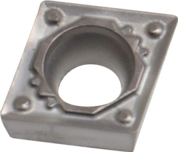 Hertel - CCMT32.51 BH Grade HT115CR Cermet Turning Insert - Uncoated, 80° Diamond, 3/8" Inscr Circle, 5/32" Thick, 1/64" Corner Radius - Eagle Tool & Supply
