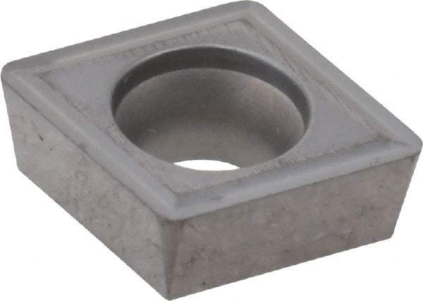 Hertel - CPGT32.52 Grade HT115CR Cermet Turning Insert - Uncoated, 80° Diamond, 3/8" Inscr Circle, 5/32" Thick, 1/32" Corner Radius - Eagle Tool & Supply