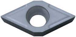 Hertel - DCGT32.51 Grade HP225CR Cermet Turning Insert - TiN Finish, 55° Diamond, 3/8" Inscr Circle, 5/32" Thick, 1/64" Corner Radius - Eagle Tool & Supply