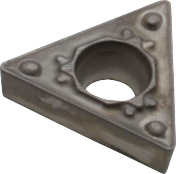 Hertel - TCMT21.51 BH Grade HT115CR Cermet Turning Insert - Uncoated, 60° Triangle, 1/4" Inscr Circle, 3/32" Thick, 1/64" Corner Radius - Eagle Tool & Supply