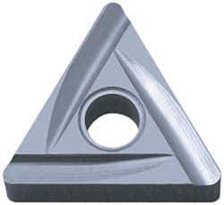 Kyocera - TNGG431 C Grade TN60 Cermet Turning Insert - TiCN/NbC Finish, 60° Triangle, 1/2" Inscr Circle, 3/16" Thick, 1/64" Corner Radius - Eagle Tool & Supply