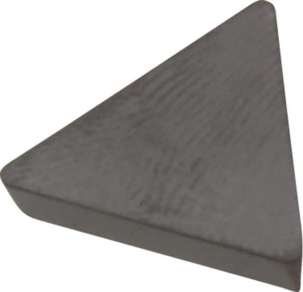 Hertel - TPG322 Grade HT120CR Cermet Turning Insert - Uncoated, 60° Triangle, 3/8" Inscr Circle, 1/8" Thick, 1/32" Corner Radius - Eagle Tool & Supply