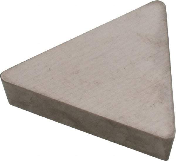 Hertel - TPG322 Grade HT115CR Cermet Turning Insert - Uncoated, 60° Triangle, 3/8" Inscr Circle, 1/8" Thick, 1/32" Corner Radius - Eagle Tool & Supply