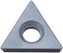 Kyocera - TPGB1.51.51 Grade TN60 Cermet Turning Insert - TiCN/NbC Finish, 60° Triangle, 3/16" Inscr Circle, 3/32" Thick, 1/64" Corner Radius - Eagle Tool & Supply