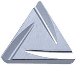 Kyocera - TPGR222 A Grade TN60 Cermet Turning Insert - TiCN/NbC Finish, 60° Triangle, 1/4" Inscr Circle, 1/8" Thick, 1/32" Corner Radius - Eagle Tool & Supply