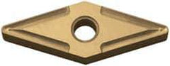 Kyocera - VNMG332 GP Grade PV90 Cermet Turning Insert - TiN Finish, 35° Diamond, 3/8" Inscr Circle, 3/16" Thick, 1/32" Corner Radius - Eagle Tool & Supply