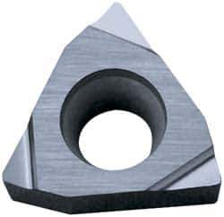Kyocera - WBGT1.21.05 F Grade TN60 Cermet Turning Insert - TiCN/NbC Finish, 80° Trigon, 5/32" Inscr Circle, 1/16" Thick, 0.008" Corner Radius - Eagle Tool & Supply