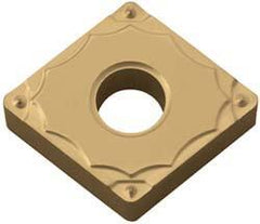 Kyocera - CNMG430.5 GP Grade PV90 Cermet Turning Insert - TiN Finish, 80° Diamond, 1/2" Inscr Circle, 3/16" Thick, 0.0079" Corner Radius - Eagle Tool & Supply