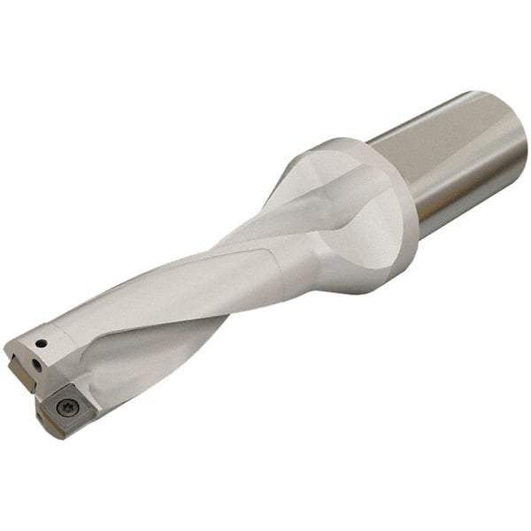 Iscar - 72mm Max Drill Depth, 3xD, 24mm Diam, Indexable Insert Drill - 2 Inserts, 25mm Shank Diam, Whistle Notch Shank - Eagle Tool & Supply