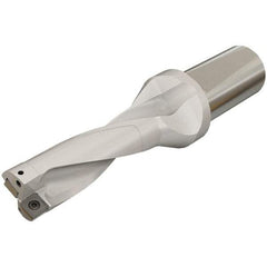 Iscar - 72mm Max Drill Depth, 3xD, 24mm Diam, Indexable Insert Drill - 2 Inserts, 25mm Shank Diam, Whistle Notch Shank - Eagle Tool & Supply