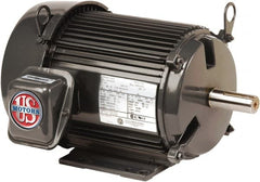 US Motors - 1.5 hp, TEFC Enclosure, No Thermal Protection, 1755, 1440 RPM, 208-230/460 & 190/380 Volt, 60/50 Hz, Three Phase Premium Efficient Motor - Eagle Tool & Supply