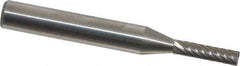 Atrax - 1/8" Cut Diam, 1/4" Shank Diam, Cylinder with End Cut Head Single Cut Burr - Carbide, End Cut End, 5/8" LOC, 2" OAL - Eagle Tool & Supply