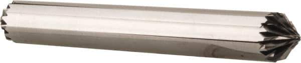 Atrax - 1/4" Cut Diam, 1/4" Shank Diam, Cone Head Double Cut Burr - 1/8" LOC, 2-1/4" OAL - Eagle Tool & Supply