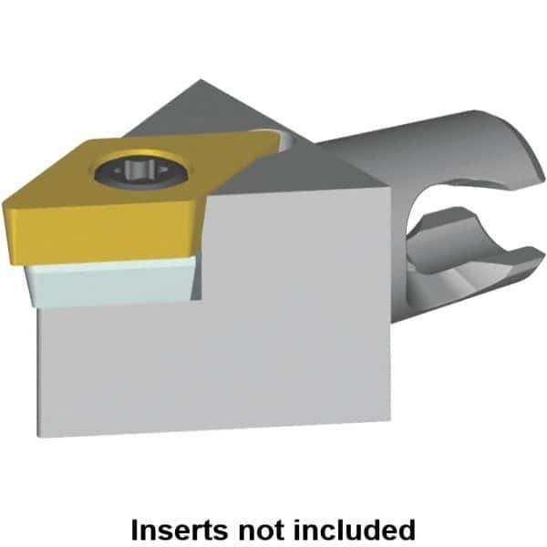 Kennametal - Neutral Cut, Size KM16, DC.. Insert Compatiblity, Modular Turning & Profiling Cutting Unit Head - 20mm Head Length, Series KM Micro - Eagle Tool & Supply
