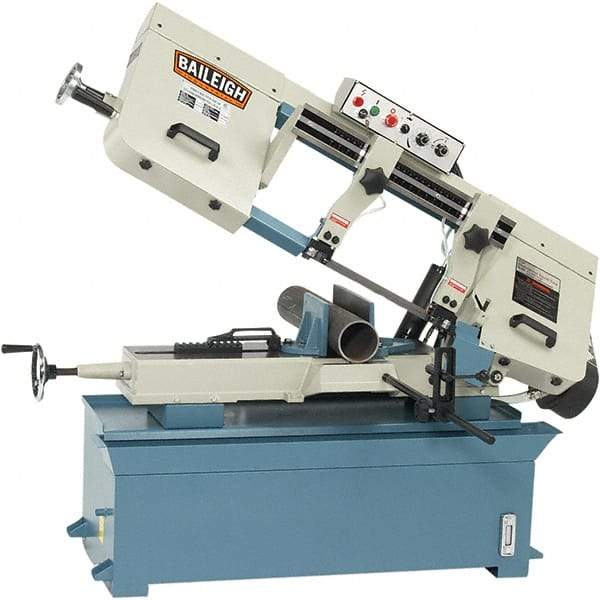 Baileigh - 9.84 x 16.33" Manual Combo Horizontal & Vertical Bandsaw - 1 Phase, 45° Vise Angle of Rotation, 2 hp, 220 Volts, Step Pulley Drive - Eagle Tool & Supply