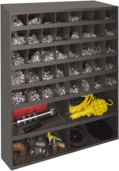 Durham - 44 Bin, Small Parts Storage Bin - 12" Deep x 33-3/4" Wide x 42" High - Eagle Tool & Supply