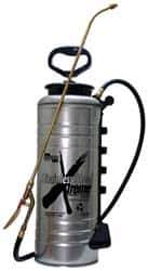 Chapin - 3.5 Gal Chemical Safe Garden Hand Sprayer - Stainless Steel Tank, Wide Mouth, Reinforced Hose, For Concrete Applications - Eagle Tool & Supply