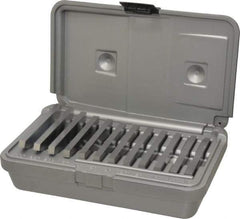 Fowler - 0.25 to 30°, 3 Inch Long, Steel, Angle Block Set - 0.25 Inch Thick, 30 Arc Seconds Accuracy, Includes Shop-Hardened and Molded Case, 12 Pieces - Eagle Tool & Supply