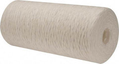 Pentair - 4-1/2" OD, 25µ, Polypropylene String-Wound Cartridge Filter - 9-7/8" Long, Reduces Sediments - Eagle Tool & Supply