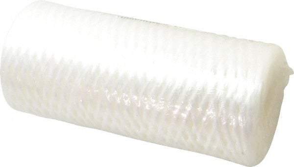 Pentair - 4-1/2" OD, 50µ, Fibrillated Polypropylene String-Wound Cartridge Filter - 9-7/8" Long, Reduces Sediments - Eagle Tool & Supply