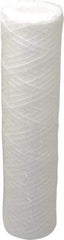 Pentair - 2-3/8" OD, 30µ, Polypropylene String-Wound Cartridge Filter - 9-7/8" Long, Reduces Sediments - Eagle Tool & Supply