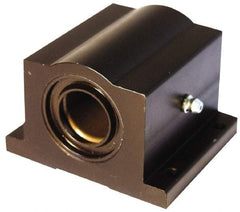 L.M76 - 1.5008" Inside Diam, Closed Single Pillow Block Linear Bearing - 4-3/4" Overall Width - Eagle Tool & Supply