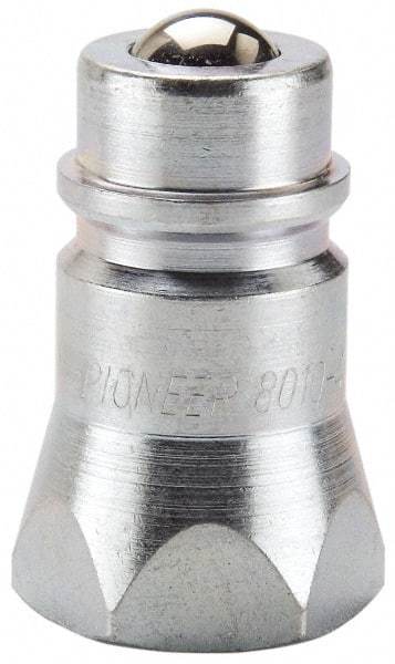 Parker - 9/16-18 SAE Steel Hydraulic Hose O-Ring Boss Nipple - 5,000 psi - Eagle Tool & Supply